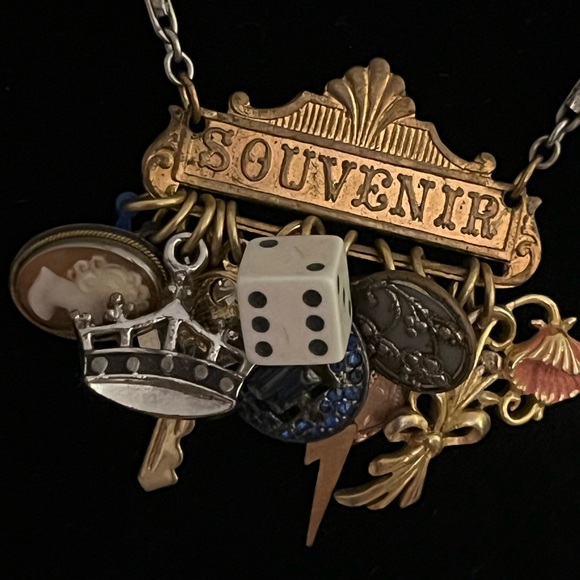 Necklace vintage Vegas Souvenir vibe Handmade By Etsy Artist ONE OF A KIND - Picture 7 of 11